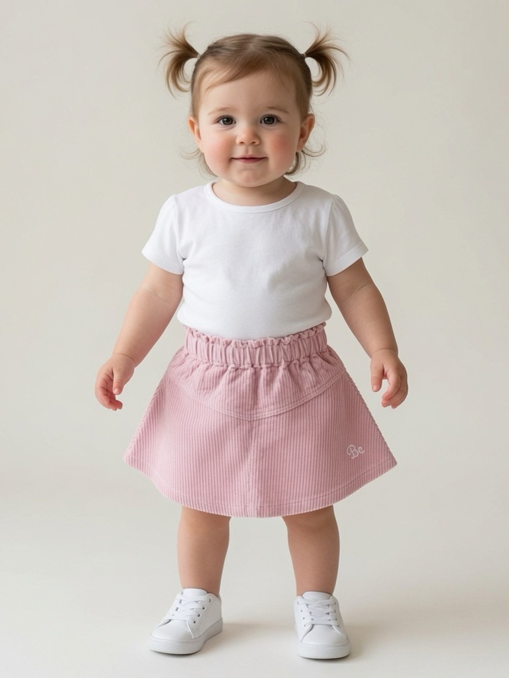 United Color of Benetton Toddler Pink Corduroy Skirt - Elastic Waist 18-24M NWT
